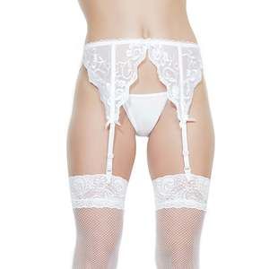 Coquette - Garter Belt - White